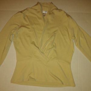 Tan White House Black Market shirt